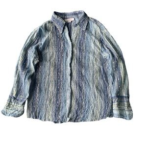 Dress Barn Textured Button Down